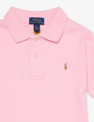 POLO RALPH LAUREN: Brand-Embroidery Short-Sleeves Cotton-Jersey Polo Shirt