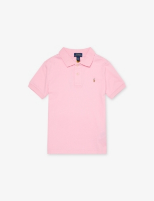POLO RALPH LAUREN: Brand-Embroidery Short-Sleeves Cotton-Jersey Polo Shirt