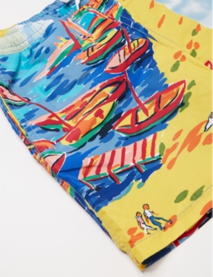 POLO RALPH LAUREN: Boys' Graphic-Print Swim Shorts