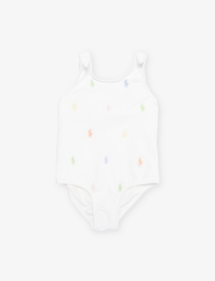 POLO RALPH LAUREN: Baby Girl Polo Pony Swimsuit