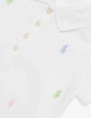 POLO RALPH LAUREN: Girls' Logo-Embroidered Cotton Polo Dress