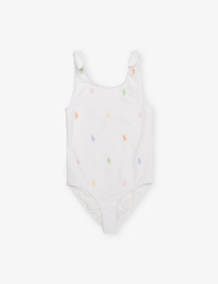 POLO RALPH LAUREN: Pony One-Piece Swimsuit 7-12 Years