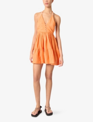 Maje Short Linen Dress