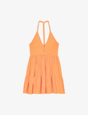 Maje Short Linen Dress