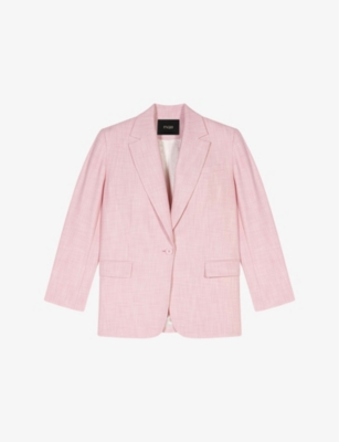 MAJE: Regular-Fit Single-Breasted Stretch-Woven Blazer