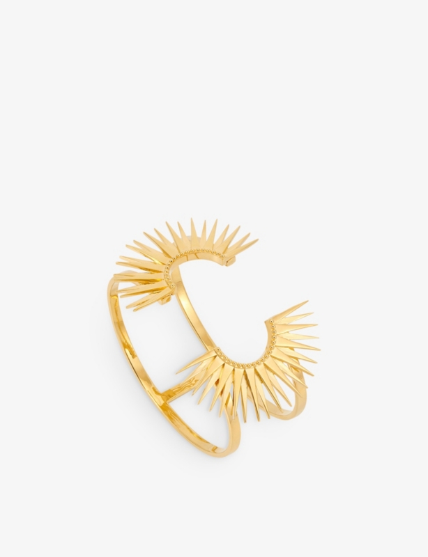 Electric Goddess Statement 22ct yellow gold-plated sterling-silver cuff