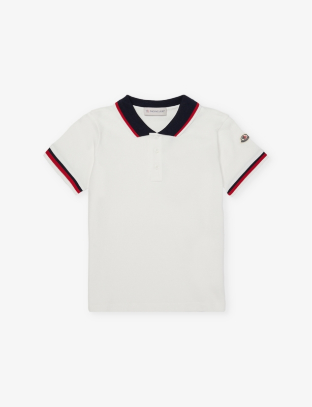 Tricolour-Trim Cotton-Jersey Polo Shirt 4-14 Years