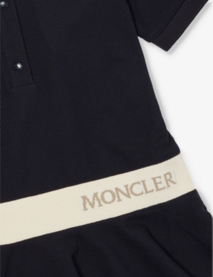 Logo-Waistband Stretch-Cotton Polo Dress 4-14 Years