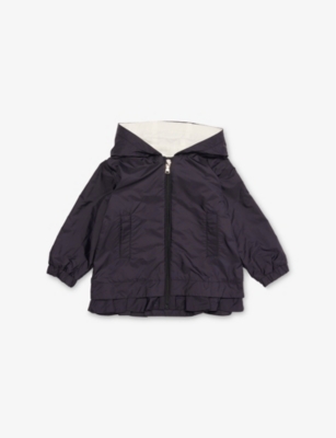 MONCLER: Dana hooded shell jacket 9 months - 3 years