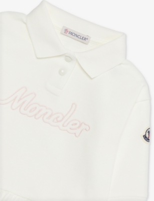 Brand-Embroidery Short-Sleeves Stretch-Cotton Dress 9 months-3 years