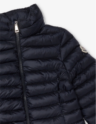 Moncler Ige Logo-patch Shell-down Puffer Jacket 4-10 Years Navy In Navy