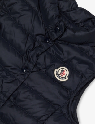 MONCLER: Liane Brand-Badge Padded Shell-Down Gilet 4-12 years