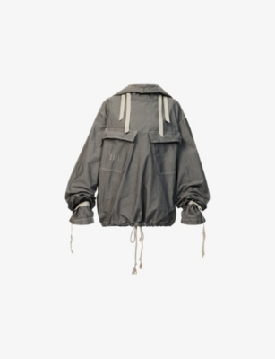 MAISON MARGIELA: Hooded Flap-Pockets Cotton Jacket