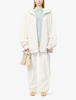 MAISON MARGIELA: Oversized Drawstring Cotton-Jersey Hoddy