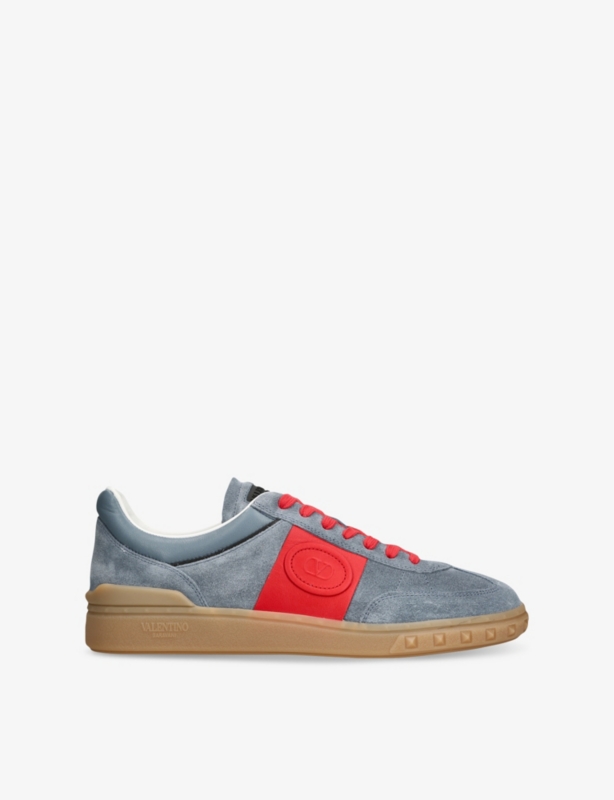Upvillage Branded Suede Low-Top Trainers