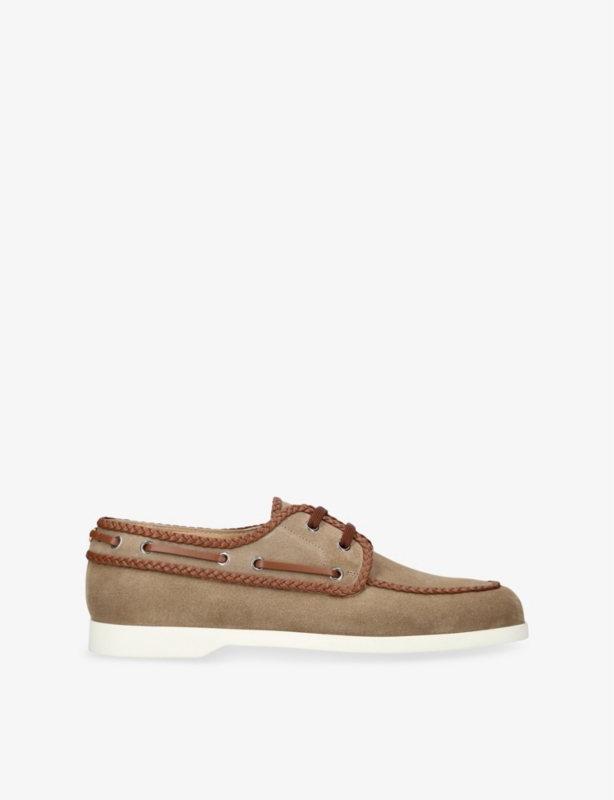 VLogo Suede Loafers