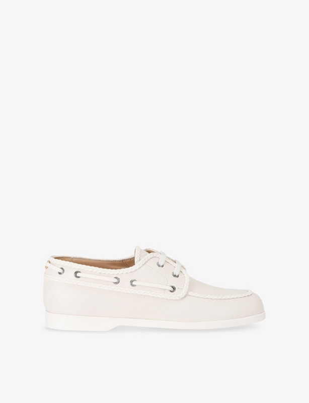 Brand-Plaque Woven Shoes
