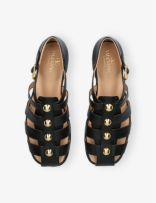 VALENTINO GARAVANI: Fisherman Studded Leather Sandals