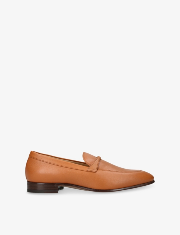 VLogo Leather Loafers