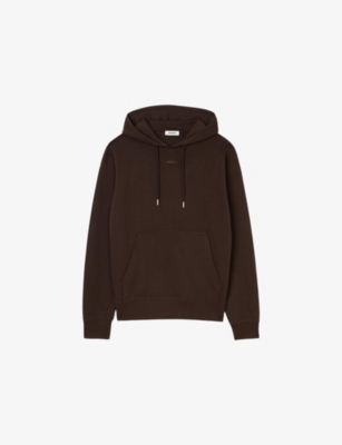 SANDRO: Tonal-logo regular-fit cotton-jersey hoody