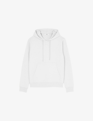 SANDRO: Tonal-logo regular-fit cotton-jersey hoody