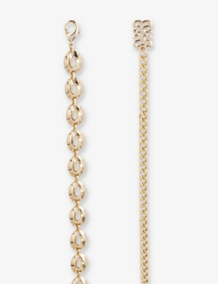 Sandro Womens Embellished Chain Belt Naturels In Naturels