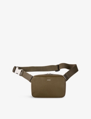 SANDRO: Logo-Embossed Small Leather Bag