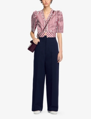 Sandro Suit Trousers In Bleus