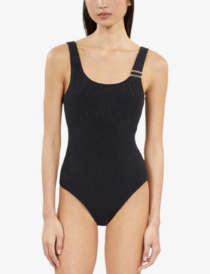 THE KOOPLES: The Kooples x Luz Pepa scoop-neck textured swimsuit