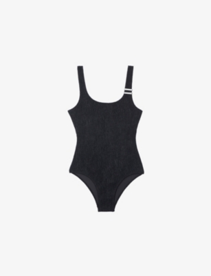 THE KOOPLES: The Kooples x Luz Pepa scoop-neck textured swimsuit