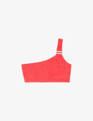 THE KOOPLES: The Kooples x Luz Victoria asymmetrical textured bikini top