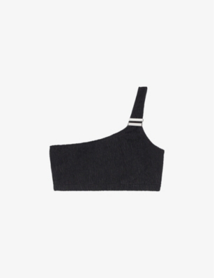 THE KOOPLES: The Kooples x Luz Victoria asymmetrical textured bikini top