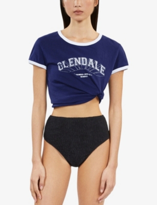 THE KOOPLES: The Kooples x Luz Victoria high-rise textured bikini bottoms