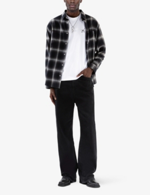 THE KOOPLES: Butterfly-embroidered crew-neck cotton T-shirt