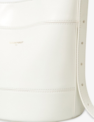 CLAUDIE PIERLOT: Branded Leather Bucket Bag