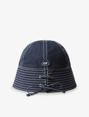 CLAUDIE PIERLOT: Lace-Up Cotton Bucket Hat