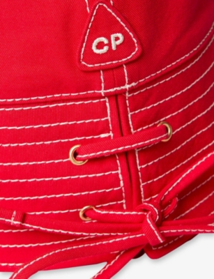 CLAUDIE PIERLOT: Lace-Up Cotton Bucket Hat