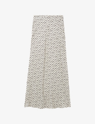 Claudie Pierlot Floral-print Maxi Skirt In Divers