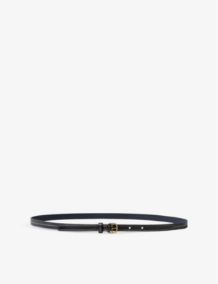 CLAUDIE PIERLOT: Contrast-Stitch Leather Belt