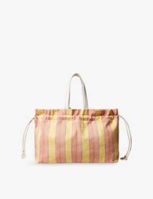 Claudie Pierlot Womens Divers Striped Cotton Tote Bag
