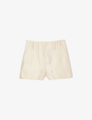 SANDRO: Mid-Rise Flap-Pocket Woven Shorts