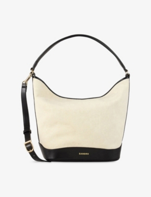 SANDRO: Tangoso Canvas Bucket Bag