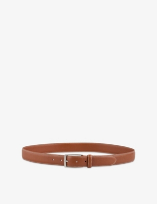 SANDRO: Engraved Leather Belt
