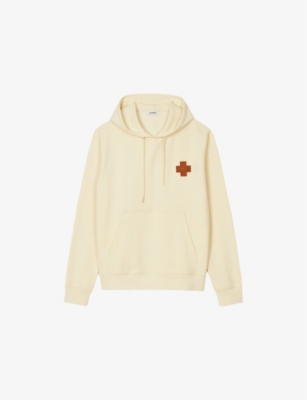SANDRO: Cross-Patch Relaxed-Fit Cotton Hoody