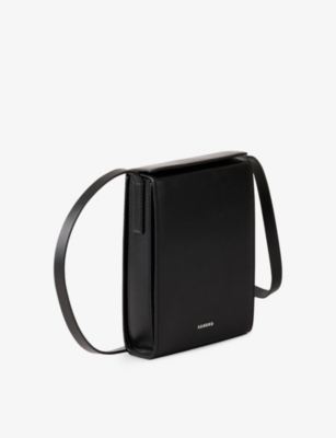 SANDRO: Branded Leather Phone Pouch