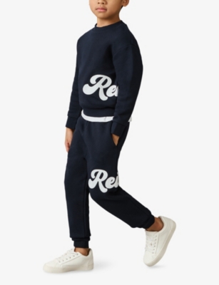 Reiss Grover Logo-script Cotton-blend Sweatshirt 3-9