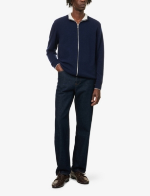 ELEVENTY: High-Neck Zip-Through Cashmere Cardigan