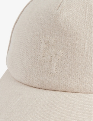 ELEVENTY: Embossed-Branding Linen Baseball Cap