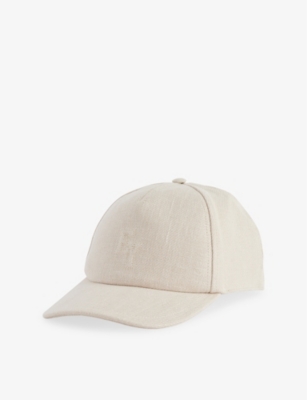 ELEVENTY: Embossed-Branding Linen Baseball Cap