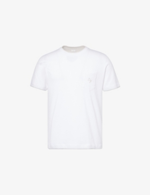 ELEVENTY: Layered-design brand-embroidery cotton-jersey T-shirt